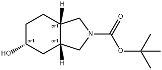 2H-Isoindole-2-carboxylic acid, octahydro-5-hydroxy-, 1,1-dimethylethyl ester, (3aR,5R,7aS)-rel- Structure