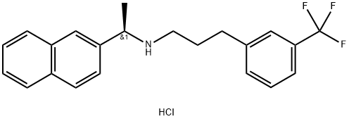 (αR)-α-Methyl-N-[3-[3-(trifluoromethyl)phenyl]propyl]-2-naphthalenemethanamine Hydrochloride Structure