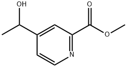 2-Pyridinecarboxylic acid, 4-(1-hydroxyethyl)-, methyl ester Structure