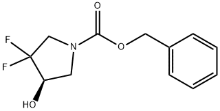 (R)-benzyl 3,3-difluoro-4-hydroxypyrrolidine-1-carboxylate 구조식 이미지