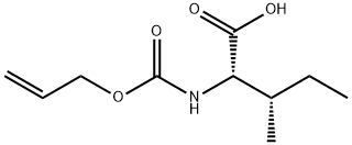 L-Isoleucine, N-[(2-propen-1-yloxy)carbonyl]- Structure