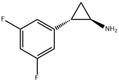 Cyclopropanamine, 2-(3,5-difluorophenyl)-, (1R,2S)- Structure