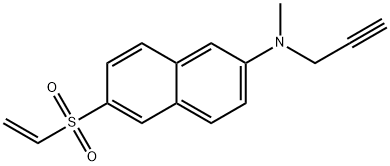 2-Naphthalenamine, 6-(ethenylsulfonyl)-N-methyl-N-2-propyn-1-yl- Structure