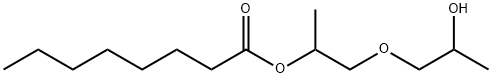 Octanoic acid, 2-(2-hydroxypropoxy)-1-methylethyl ester Structure