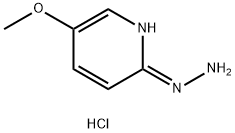 Pyridine, 2-hydrazinyl-5-methoxy-, hydrochloride (1:1) Structure