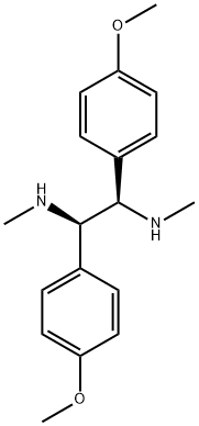 1,2-Ethanediamine, 1,2-bis(4-methoxyphenyl)-N1,N2-dimethyl-, (1R,2R)- 구조식 이미지