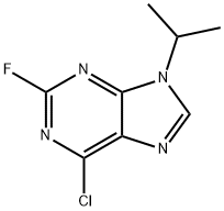 2-FLUORO-6-CHLORO-9-(1-METHYLETHYL)-9H-PURINE(WX130403) 구조식 이미지