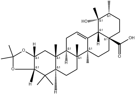 2,3-O-Isopropylidenyl euscaphic acid 구조식 이미지