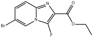 Imidazo[1,2-a]pyridine-2-carboxylic acid, 6-bromo-3-fluoro-, ethyl ester Structure