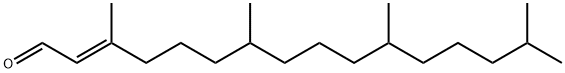 2-Hexadecenal, 3,7,11,15-tetramethyl-, (2E)- Structure