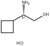 (2S)-2-AMINO-2-CYCLOBUTYLETHAN-1-OL HYDROCHLORIDE Structure