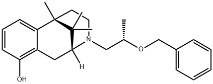 2,6-Methano-3-benzazocin-10-ol, 1,2,3,4,5,6-hexahydro-6,11,11-trimethyl-3-[(2S)-2-(phenylmethoxy)propyl]-, (2R,6S)- Structure