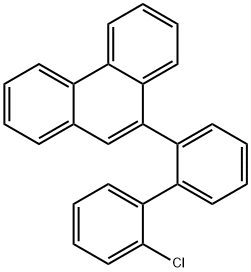 Phenanthrene, 9-(2'-chloro[1,1'-biphenyl]-2-yl)- Structure