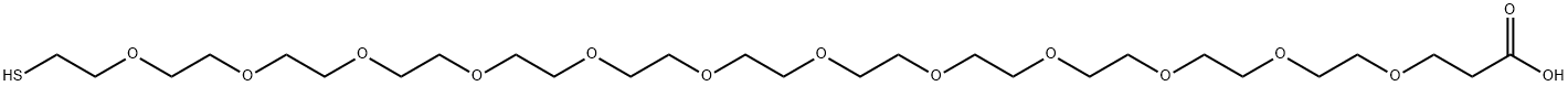 Thiol-PEG12-acid Structure