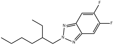 IN1371, 2-(2-ethylhexyl)-5,6-difluoro-2H-benzo[d][1,2,3]triazole Structure