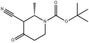 (2S)-tert-Butyl 3-cyano-2-methyl-4-oxopiperidine-1-carboxylate 구조식 이미지