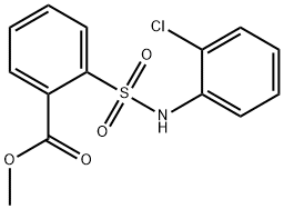 Benzoic acid, 2-[[(2-chlorophenyl)amino]sulfonyl]-, methyl ester Structure