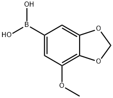 Boronic acid, B-(7-methoxy-1,3-benzodioxol-5-yl)- Structure