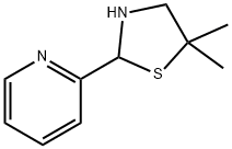 Pyridine, 2-(5,5-dimethyl-2-thiazolidinyl)- 구조식 이미지