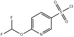 3-Pyridinesulfonyl chloride, 6-(difluoromethoxy)- Structure