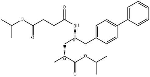 (2R,4S)-Isopropyl 5-([1,1''-biphenyl]-4-yl)-4-(4-isopropoxy-4-oxobutanamido)-2-methylpentanoate 구조식 이미지