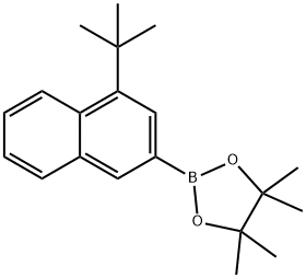 2-(4-(tert-butyl)naphthalen-2-yl)-4,4,5,5-tetramethyl-1,3,2-dioxaborolane 구조식 이미지