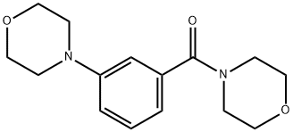 Methanone, 4-morpholinyl[3-(4-morpholinyl)phenyl]- 구조식 이미지