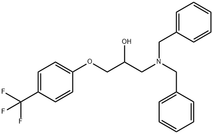 2-Propanol, 1-[bis(phenylmethyl)amino]-3-[4-(trifluoromethyl)phenoxy]- 구조식 이미지