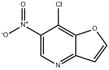 Furo[3,2-b]pyridine, 7-chloro-6-nitro- Structure