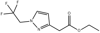 Ethyl 2-[1-(2,2,2-trifluoroethyl)pyrazol-3-yl]acetate 구조식 이미지
