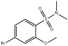 4-bromo-2-methoxy-N,N-dimethylbenzenesulfonamide Structure