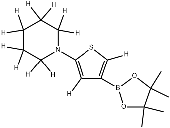2-(Piperidinothiophene-d12)-3-boronic acid pinacol ester 구조식 이미지