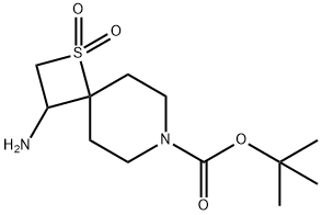 tert-butyl 3-amino-1,1-dioxo-1lambda6-thia-7-azaspiro[3.5]nonane-7-carboxylate Structure