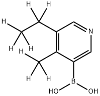 (4-Methyl-5-ethyl-d8)-pyridine-3-boronic acid 구조식 이미지
