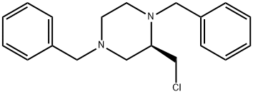Piperazine, 2-(chloromethyl)-1,4-bis(phenylmethyl)-, (2R)- Structure