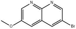 1,8-Naphthyridine, 3-bromo-6-methoxy- Structure