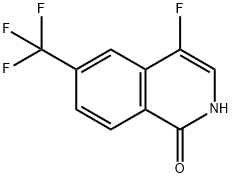 1(2H)-Isoquinolinone, 4-fluoro-6-(trifluoromethyl)- Structure