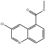 5-Quinolinecarboxylic acid, 3-chloro-, methyl ester Structure