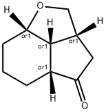 Cyclopenta[cd]benzofuran-4(2H)-one, octahydro-, (2aR,4aR,7aS,7bR)-rel- Structure