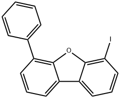 Dibenzofuran, 4-iodo-6-phenyl- Structure