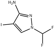 1-(difluoromethyl)-4-iodo-1H-pyrazol-3-amine Structure