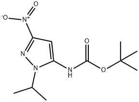 tert-butyl (1-isopropyl-3-nitro-1H-pyrazol-5-yl)carbamate Structure