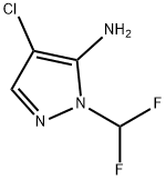 4-chloro-1-(difluoromethyl)-1H-pyrazol-5-amine Structure