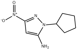 1-cyclopentyl-3-nitro-1H-pyrazol-5-amine 구조식 이미지