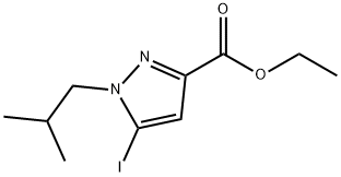 ethyl 5-iodo-1-isobutyl-1H-pyrazole-3-carboxylate Structure