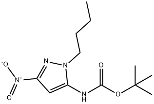 tert-butyl (1-butyl-3-nitro-1H-pyrazol-5-yl)carbamate Structure