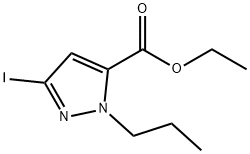 ethyl 3-iodo-1-propyl-1H-pyrazole-5-carboxylate Structure