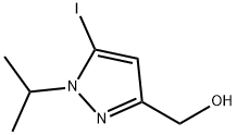 (5-iodo-1-isopropyl-1H-pyrazol-3-yl)methanol Structure