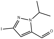 1H-Pyrazole-5-carboxaldehyde, 3-iodo-1-(1-methylethyl)- Structure