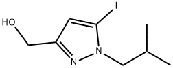 (5-iodo-1-isobutyl-1H-pyrazol-3-yl)methanol Structure